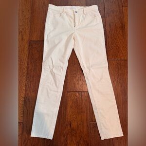 Anne Taylor Loft: Off White Corduroy Skinny Pants - Size 8/ 29